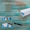 Умный электрокарниз для штор WiFi в сборе