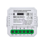 Умный модуль выключателя (реле) двухканальный ROXIMO SRM10A022