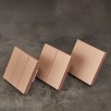 Умный Zigbee выключатель ROXIMO, двухкнопочный, бронзовый